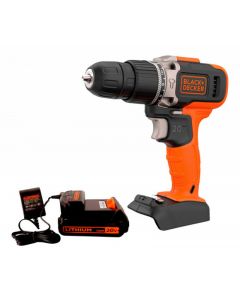 Taladro Percutor inalámbrico 10 mm 20V + Incluye 1 Batería + Cargador Black+Decker BCD704C1-B2