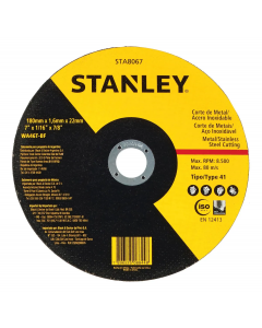 Disco Corte Stanley Acero Inoxidable 7" Sta8067
