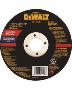Disco Corte Metal /ac Inox 4 1/2" Dewalt Dw44618
